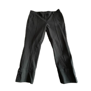 Ann Taylor black slim cropped pants stretchy Sz 8P